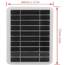 Chargeur Solaire Portable 2W 5V â Ultra Compact avec Port USB | Usage Quotidien & Outdoor