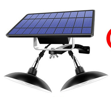 Kit Panneau Solaire avec 2 Lampes LED Extérieures – 5.5V 3.5W – Autonomie 12H – Éclairage Jardin 6500K / 3500K