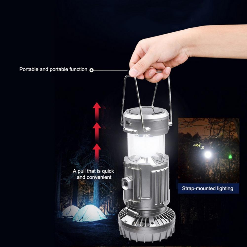 Ventilateur Électrique Solaire Étanche avec Lampe LED