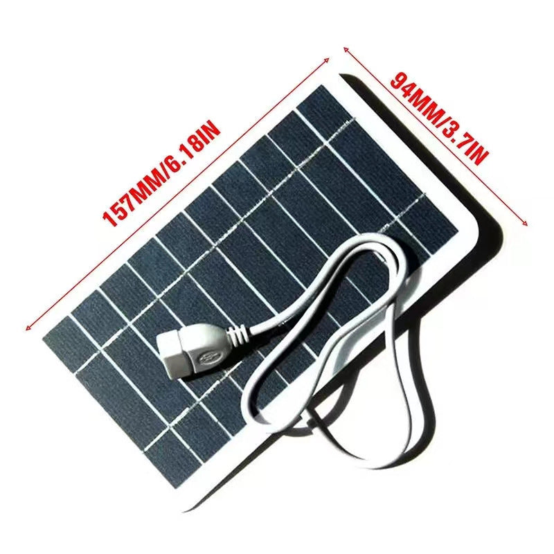 Chargeur Solaire Portable 2W 5V â Ultra Compact avec Port USB | Usage Quotidien & Outdoor
