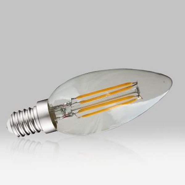 "Ampoule LED E14 4W COB Flamme Filament 2700K Blanc Chaud - Economie d'énergie et longue durée de vie"