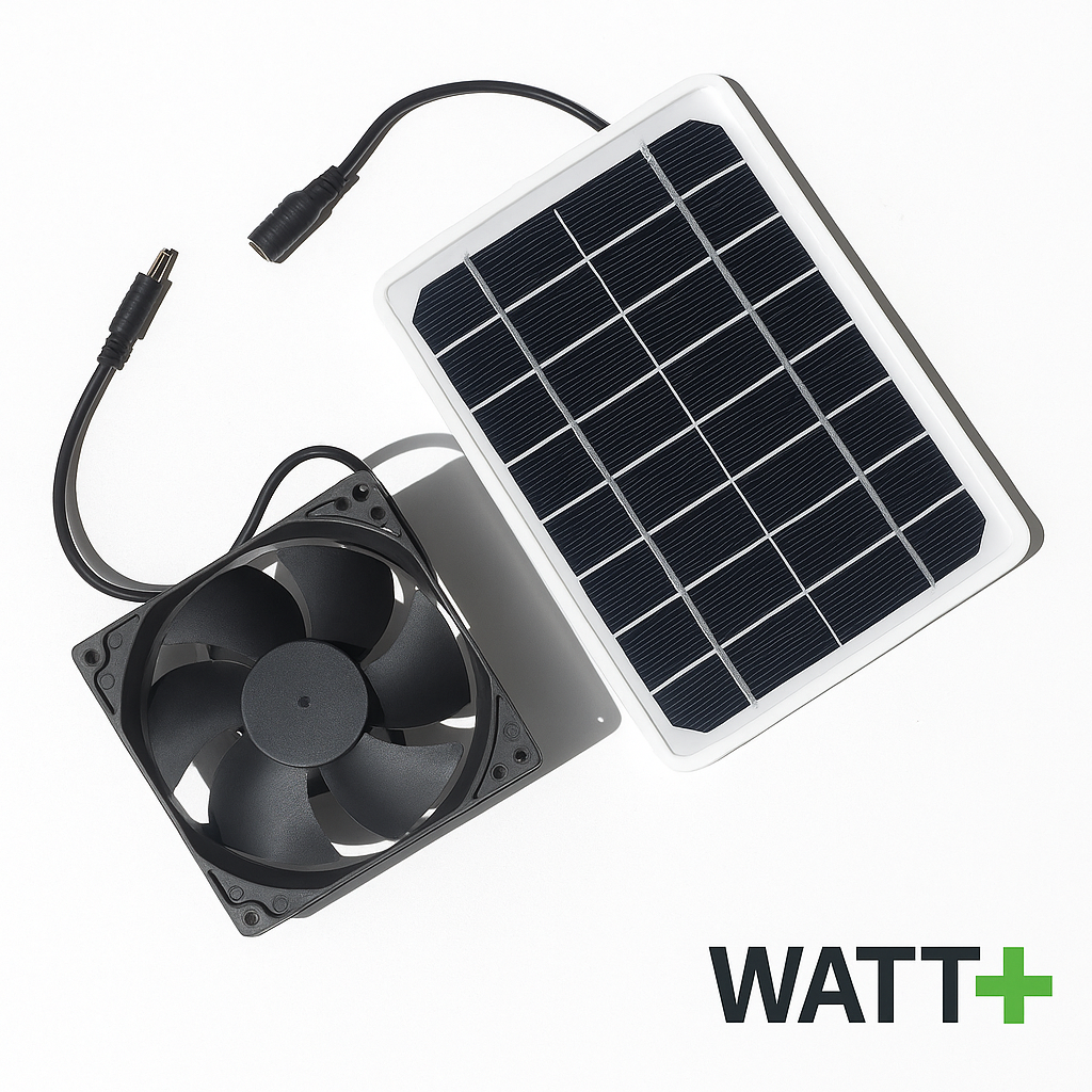 Ventilateur Solaire 6W Portable | Rafraîchisseur Éco pour Animaux et Camping