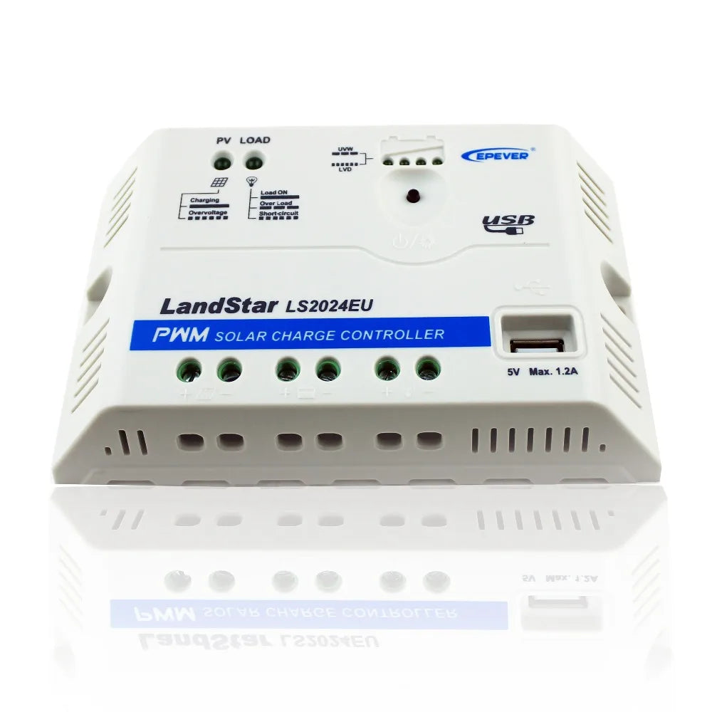 Contrôleur de Charge Solaire 12V 24V - Régulateur de Chargeur Solaires pour Optimisation de l'Energie