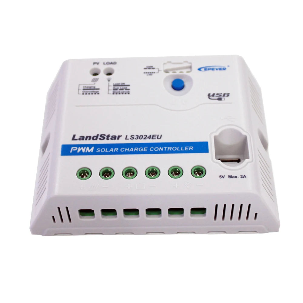 Contrôleur de Charge Solaire 12V 24V - Régulateur de Chargeur Solaires pour Optimisation de l'Energie
