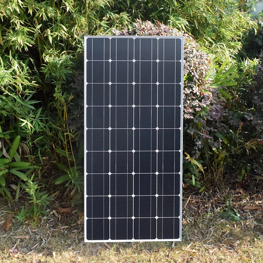 "Panneau Solaire Léger 150W 18V, Module Photovoltaïque, Chargeur d'Alimentation PV pour Batterie 12v Bateau, Caravane et Applications Hors Réseau"