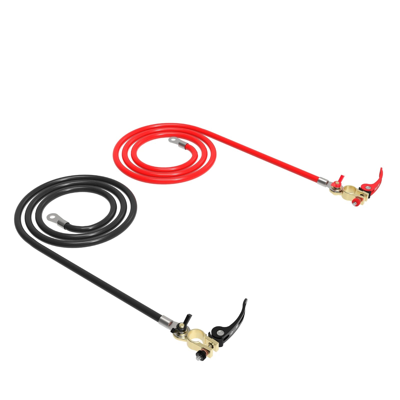 Câble de Batterie Cuivre Pur 3 AWG – 25 mm², 1 m ou 1,5 m, pour Voiture, Onduleur ; Bateau