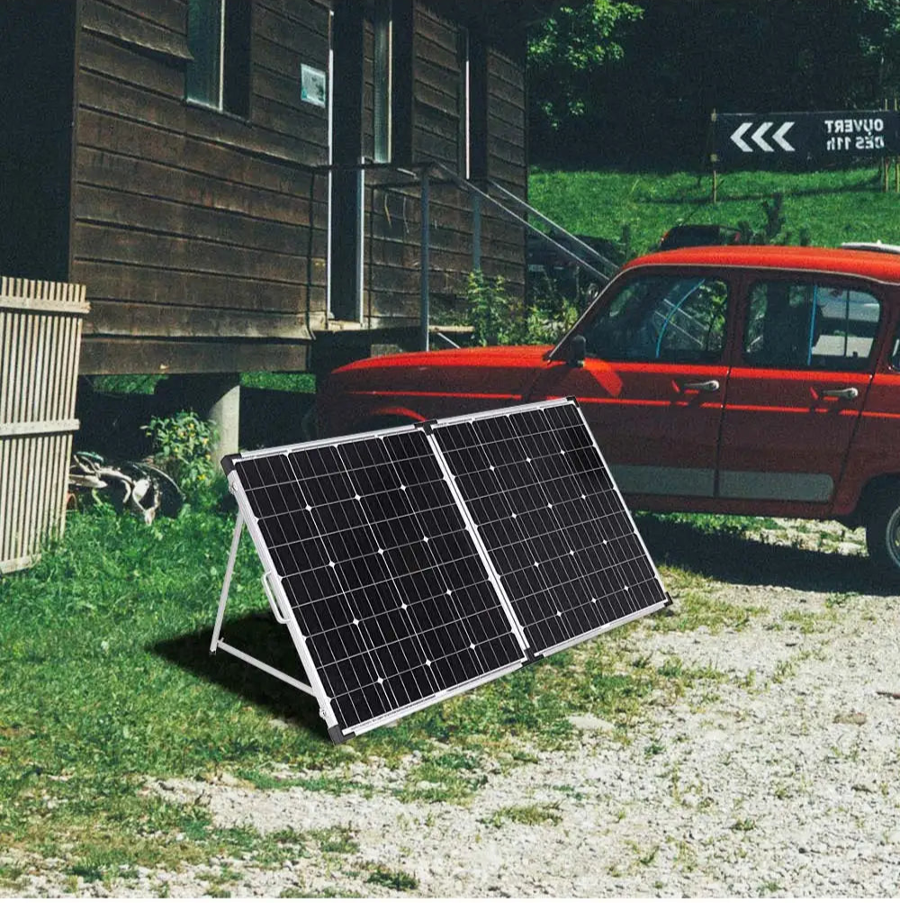 160W Rigid Foldable Solar Panel – 18V – With 12V 10A Controller – High Quality Monocrystalline Cells