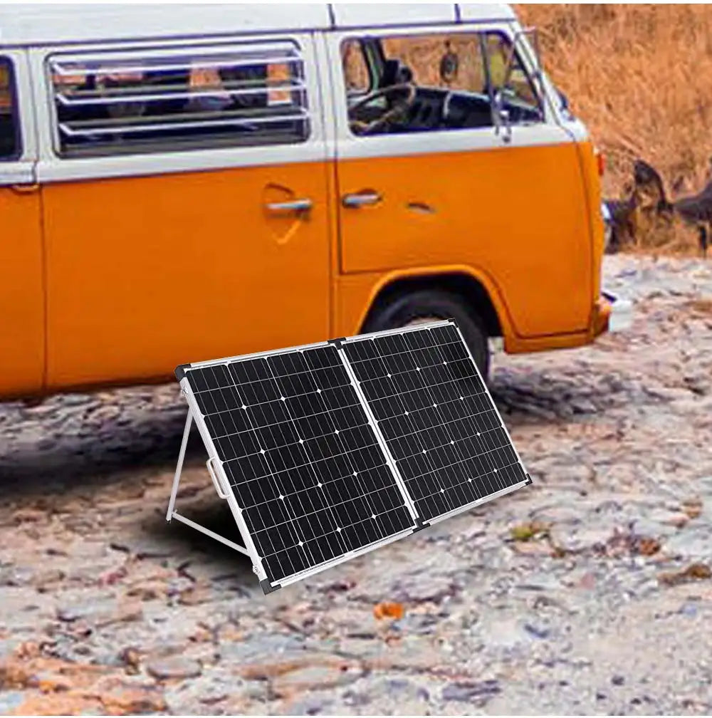 160W Rigid Foldable Solar Panel – 18V – With 12V 10A Controller – High Quality Monocrystalline Cells