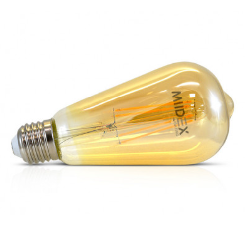 "Ampoule E27 Filament 8W - Blanc Chaud - Pour un éclairage doux et chaleureux à la maison"