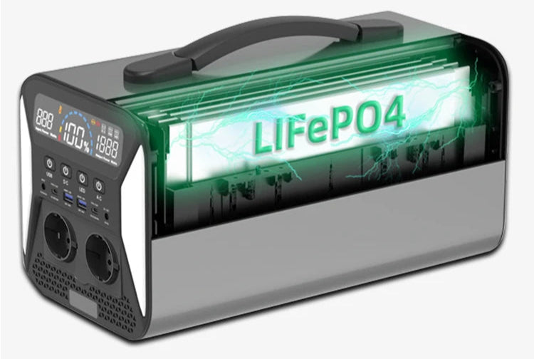 Générateur de Secours Portable 2400W Continu 3600W Pic - Station Électrique LiFePO₄ pour Voyage et Urgence