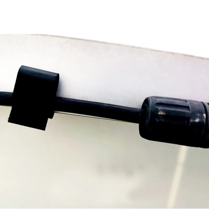 Black Solar Panel Cable Clips – 2.5-6mm² (10AWG–14AWG) Cable Management and Protection