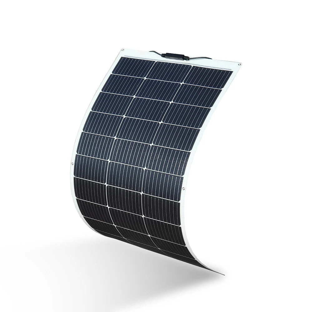 "Panneau Solaire Semi-Flexible 150W, 21.6V, Photovoltaïque, pour Maison, Bateau, Camping-Car, Balcon, Chargeur de Batterie 12v/24V, ETFE et PET"