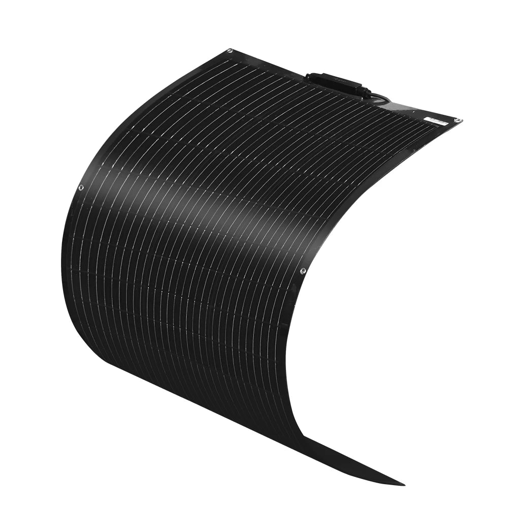 Panneau Solaire Flexible 100W 12V, Module PV Monocristallin Haute Efficacité