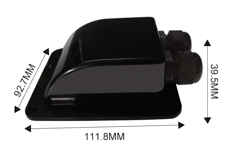 Boîte de Presse‑Étoupes à Double Fil pour Panneau Solaire – Entrée Câble Étanche pour Toit de Camping‑Car, Yacht, Caravane