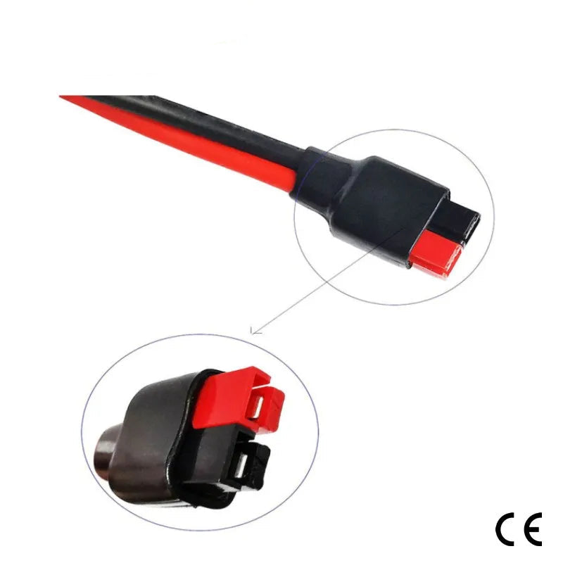 Câble d’Alimentation DC Étanche 10AWG – 1 mètre, 2 Broches, Basse Tension Solaire