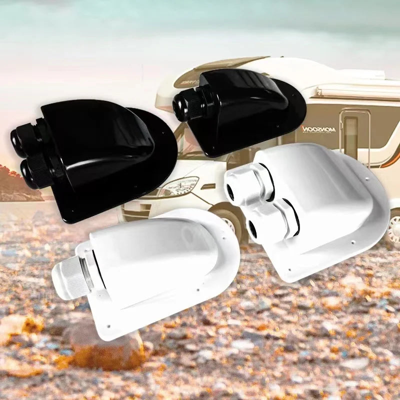 Boîte de Presse‑Étoupes à Double Fil pour Panneau Solaire – Entrée Câble Étanche pour Toit de Camping‑Car, Yacht, Caravane