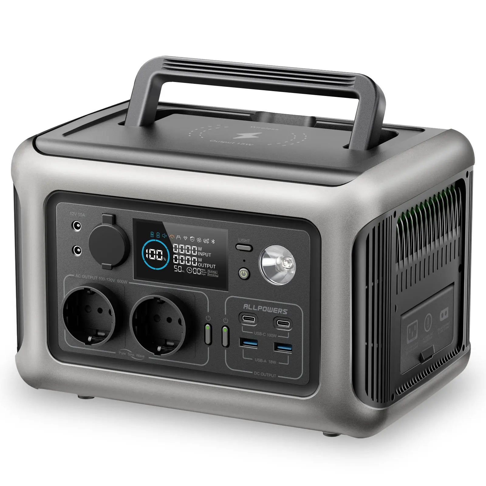 "Centrale électrique portable 600W 299Wh - Batterie LiFePO4 - Idéale pour camping, RV et usage domestique en plein air"