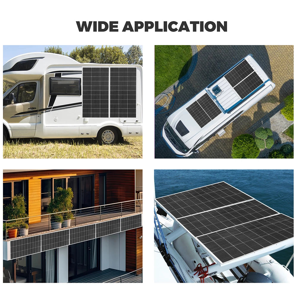 "Panneaux Solaires Portables 120W 18V, Idéals pour Générateurs Solaire, Batteries Lithium Mobiles, Camping, Bateau, Aventures en Plein Air"
