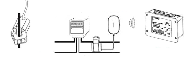Wattmètre Numérique Sans Fil DC – 150A, LCD, Moniteur de Consommation Électrique, Compteur d’Énergie