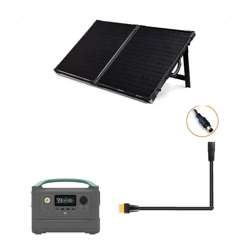 Câble Adaptateur DC8mm/DC7909 vers XT60 Femelle – Pour Générateurs Solaires ALLPOWERS, EcoFlow River/Delta, Anker, Bluetti