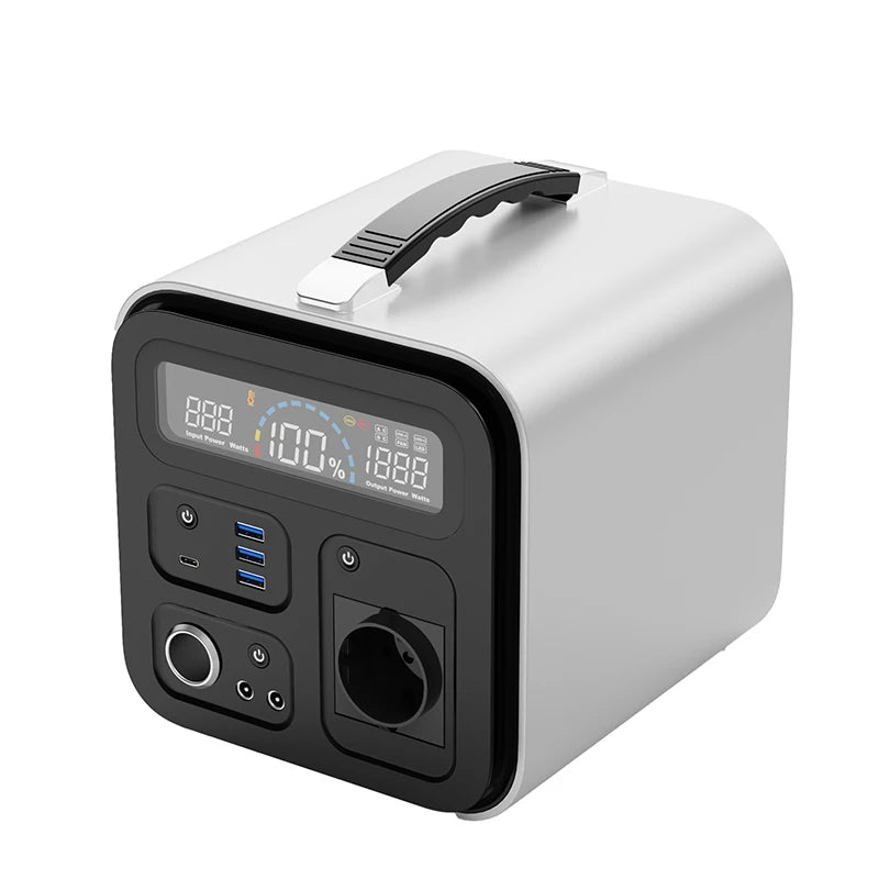 Générateur de Secours Portable 2400W Continu 3600W Pic - Station Électrique LiFePO₄ pour Voyage et Urgence