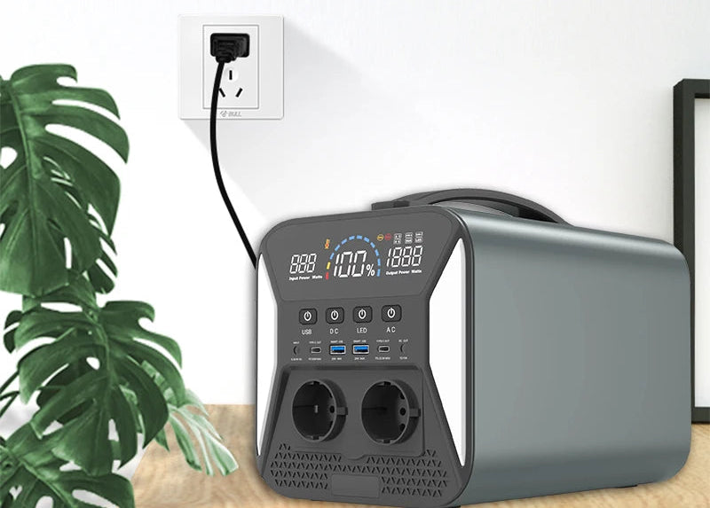 Générateur de Secours Portable 2400W Continu 3600W Pic - Station Électrique LiFePO₄ pour Voyage et Urgence
