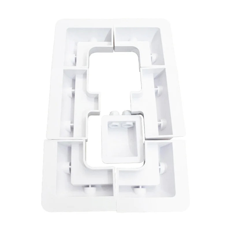 Kit de Montage de Panneaux Solaires ABS â 7 Fixations pour Camping-Car, Caravane, Abri, Garage