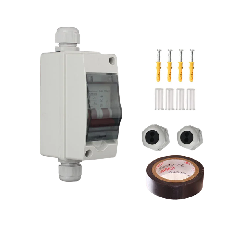 Disjoncteur Solaire DC 500V IP65 – Interrupteur Isolateur PV Étanche 16A à 63A pour Panneaux Solaires