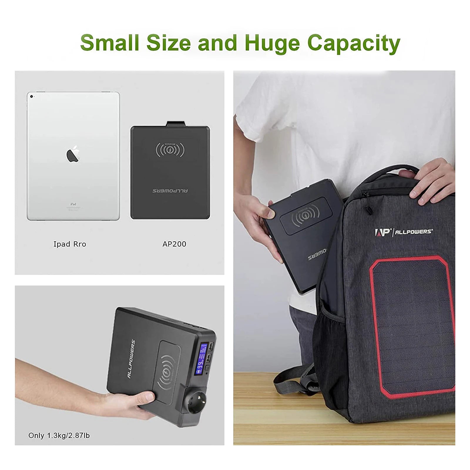 "Batterie Externe Solaire 154Wh 41600mAh, Chargeur Portable 200W, Générateur d'Alimentation de Secours, Station de Puissance pour Urgences et Voyage"