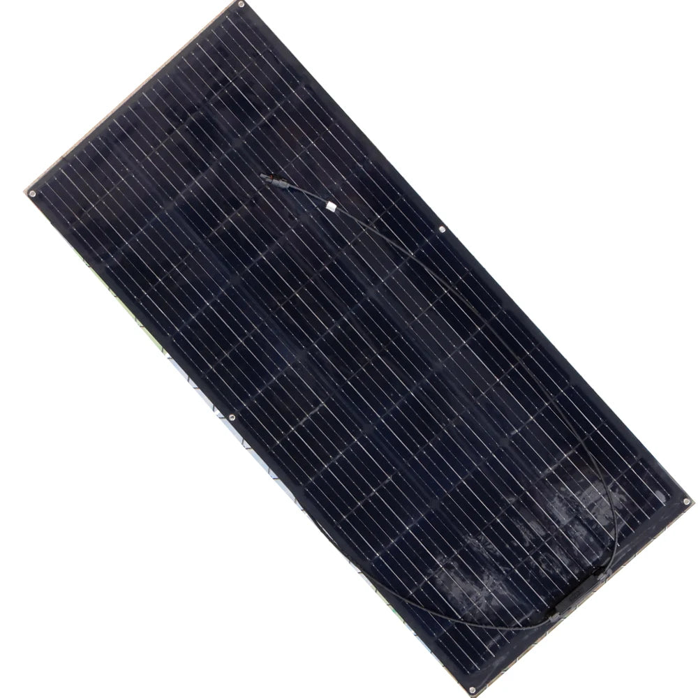 "Panneau Solaire Semi-Flexible 150W, 21.6V, Photovoltaïque, pour Maison, Bateau, Camping-Car, Balcon, Chargeur de Batterie 12v/24V, ETFE et PET"