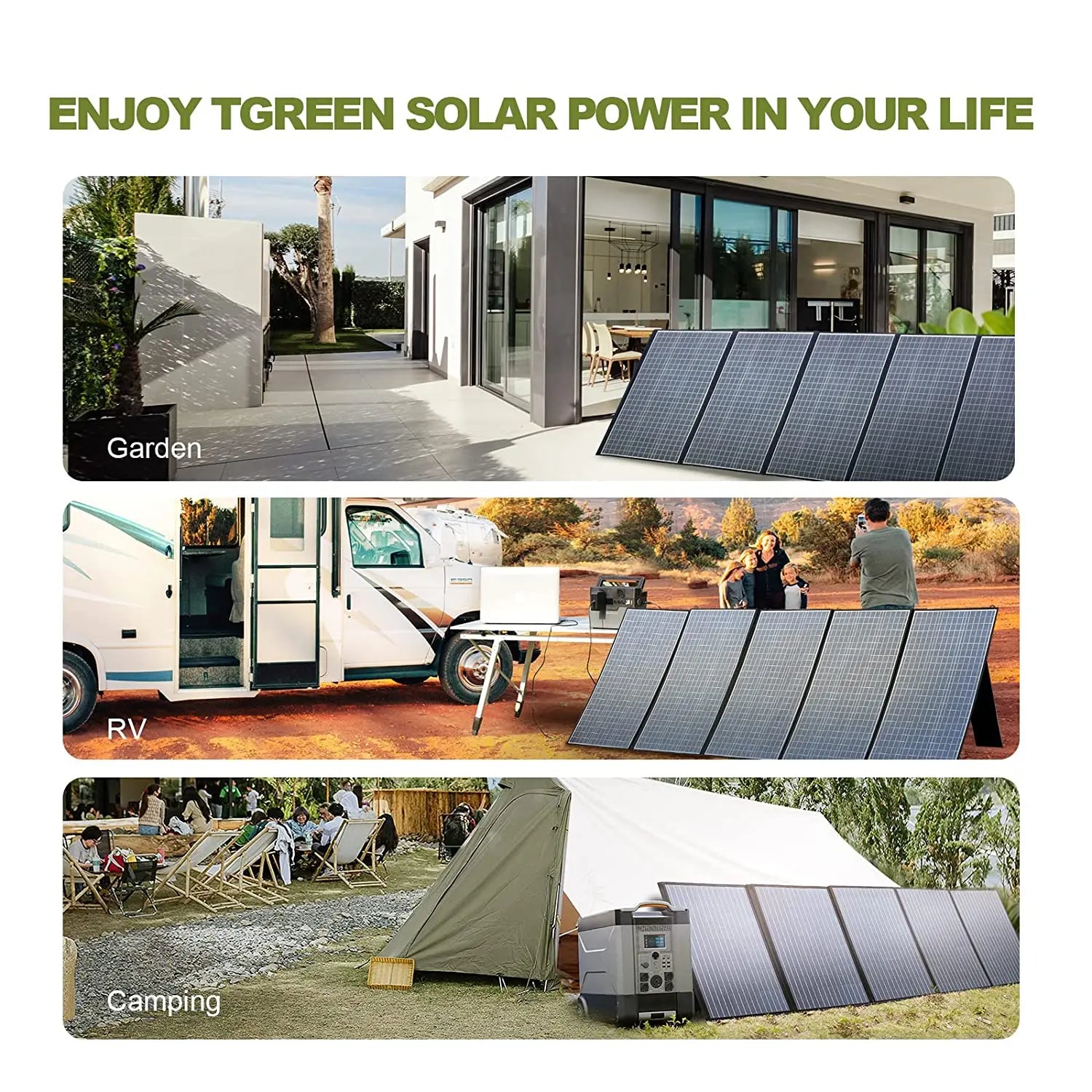 "Panneau Solaire Pliable 400W/200W/140W/100W/60W, Panneau Solaire Portatif pour Générateur de Centrale Électrique"