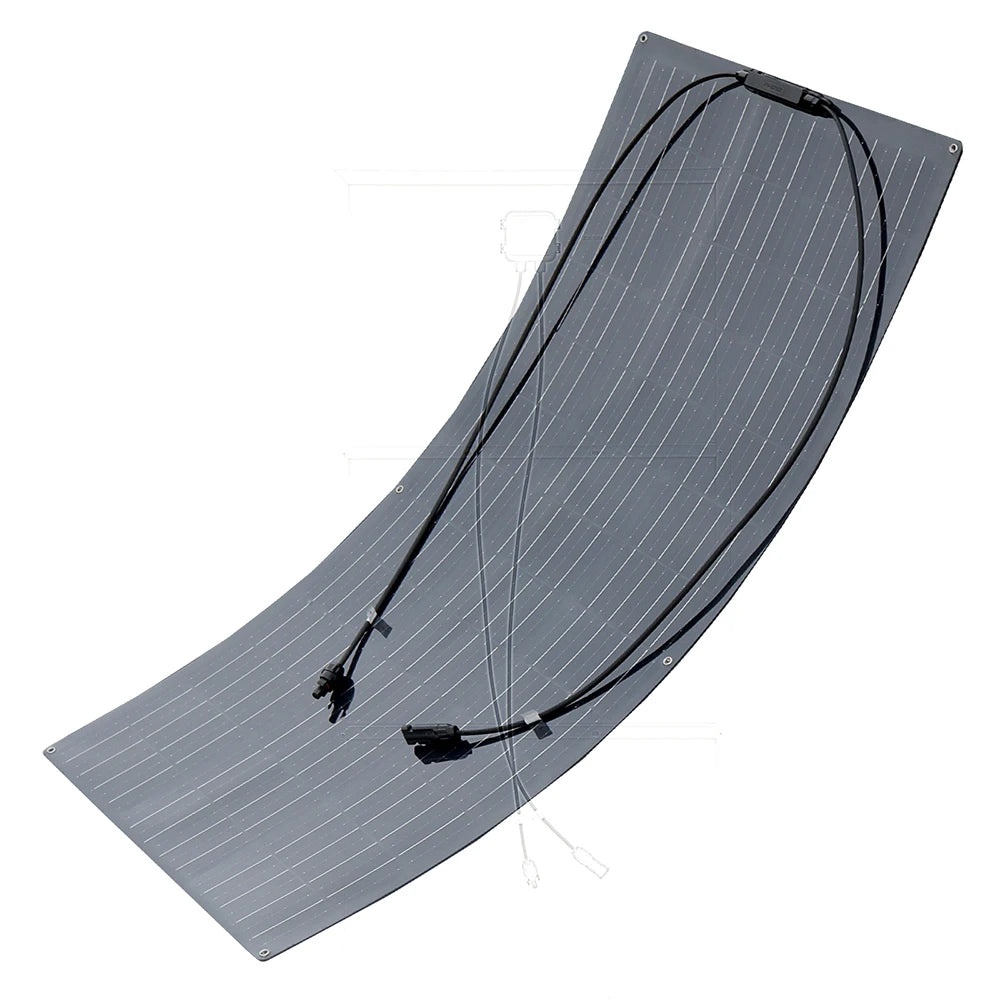 "Panneau Solaire Semi-Flexible 150W, 21.6V, Photovoltaïque, pour Maison, Bateau, Camping-Car, Balcon, Chargeur de Batterie 12v/24V, ETFE et PET"