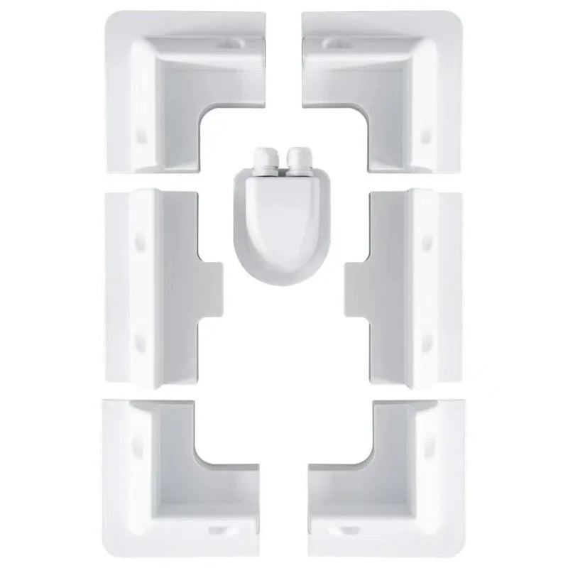 ABS Solar Panel Mounting Kit for Motorhome, Caravan, Boat or Van Roof – Bracket and Junction Box