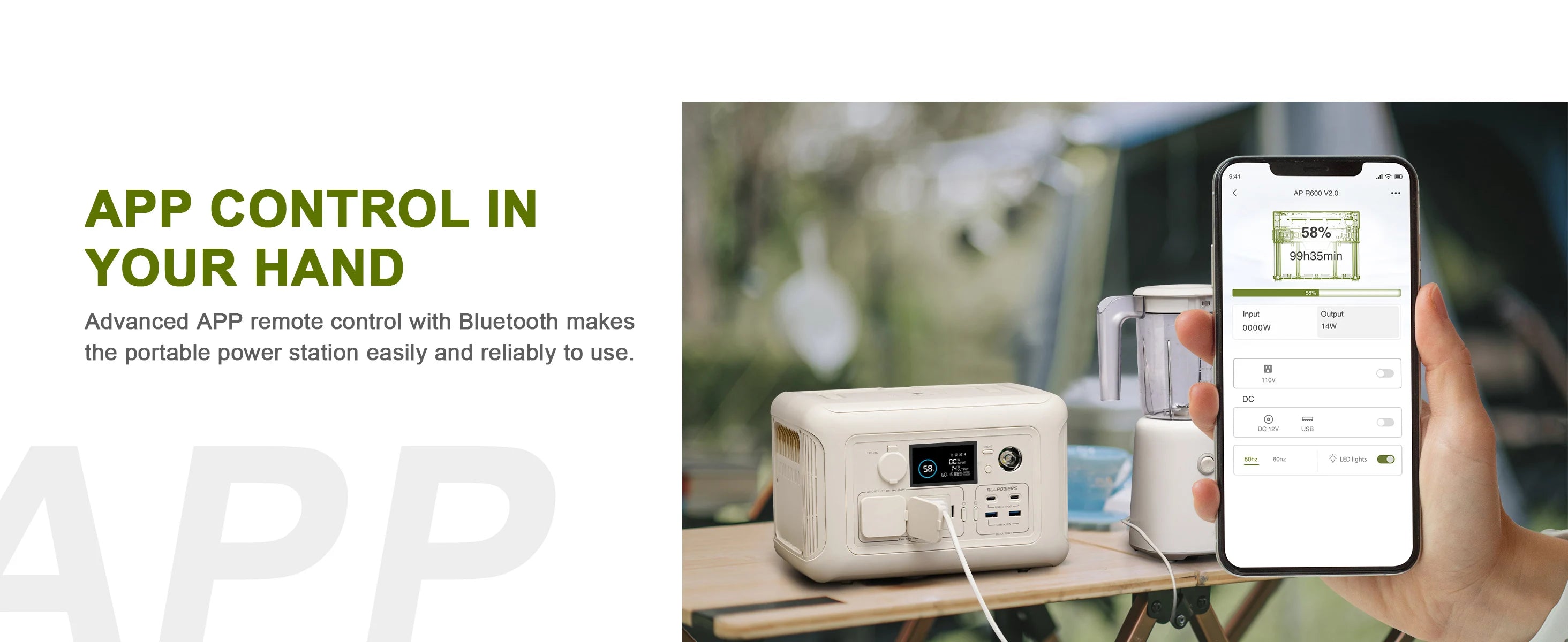 "Centrale électrique portable 600W 299Wh - Batterie LiFePO4 - Idéale pour camping, RV et usage domestique en plein air"