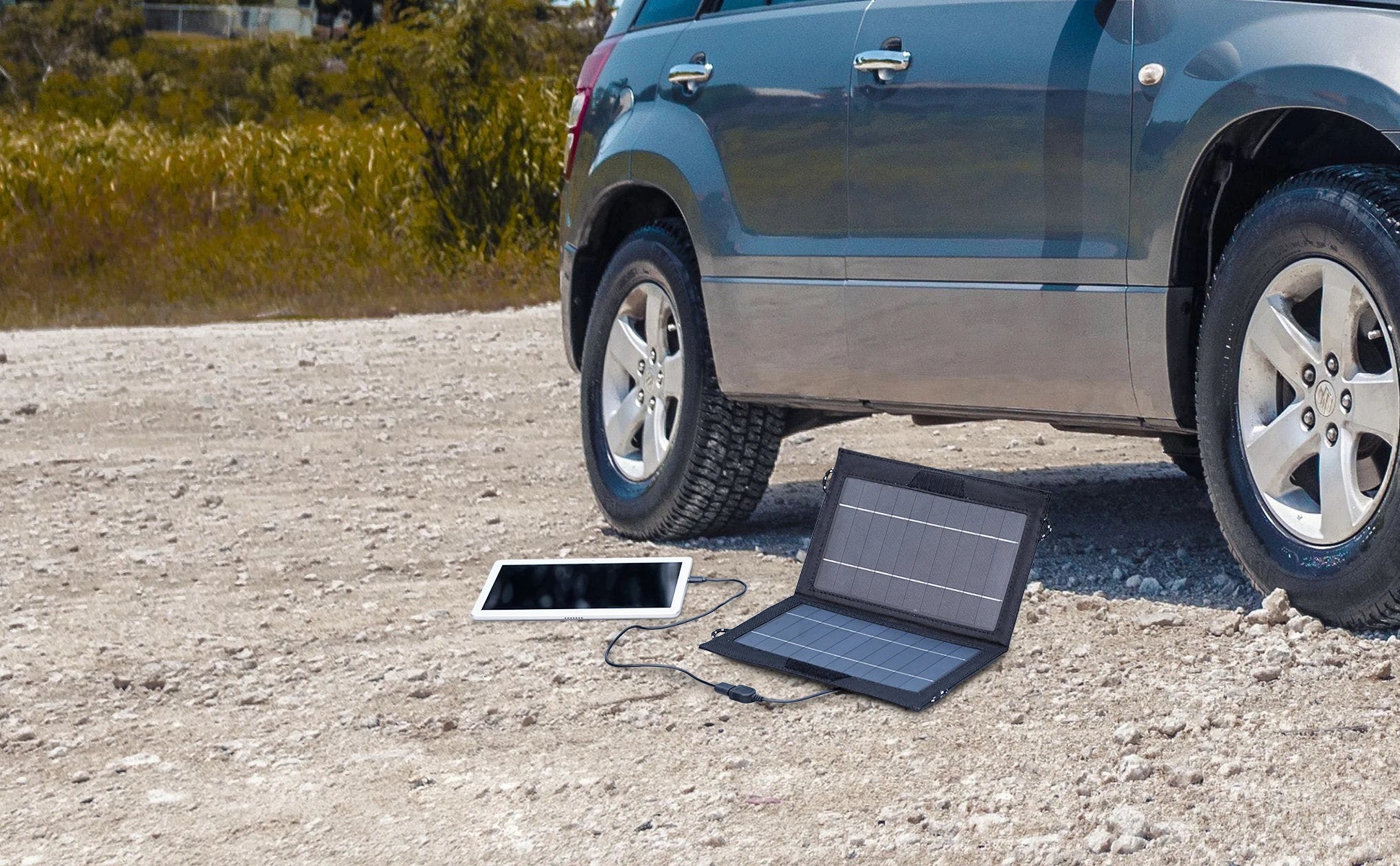 "Chargeur Solaire Portable 10W, Panneau Solaire Pliable Étanche, Sortie USB pour Randonnée, Camping, Sac à Dos, Téléphone, iPad"