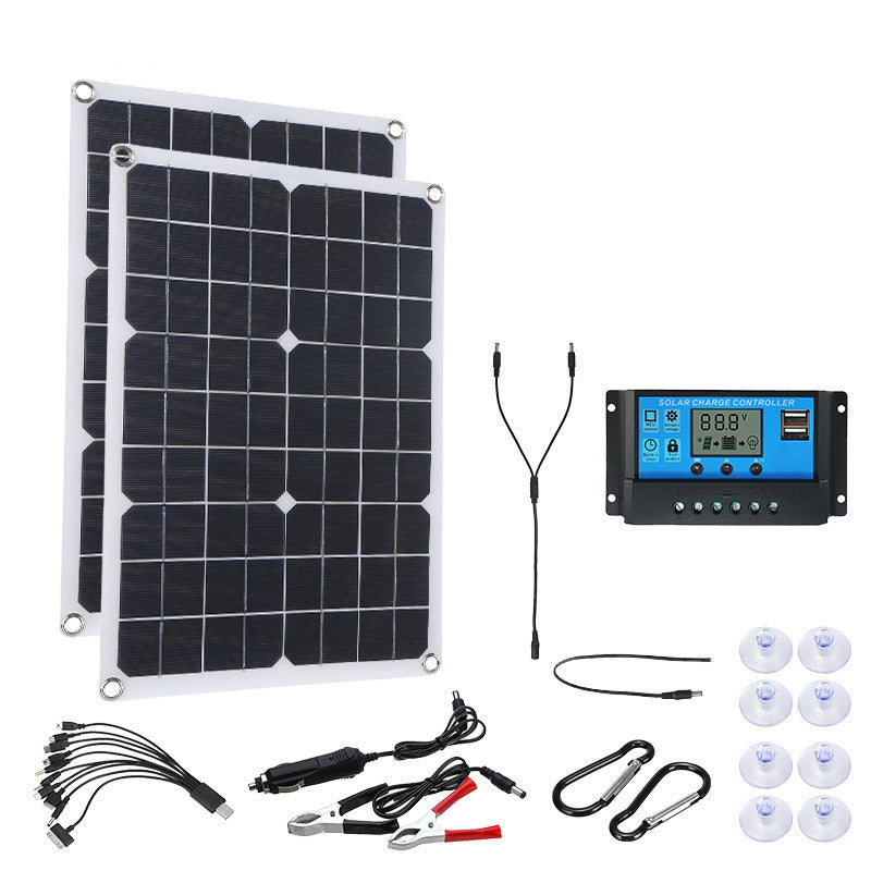 Photovoltaic Kit 2 Panels 40W + Solar Controller 12V/24V