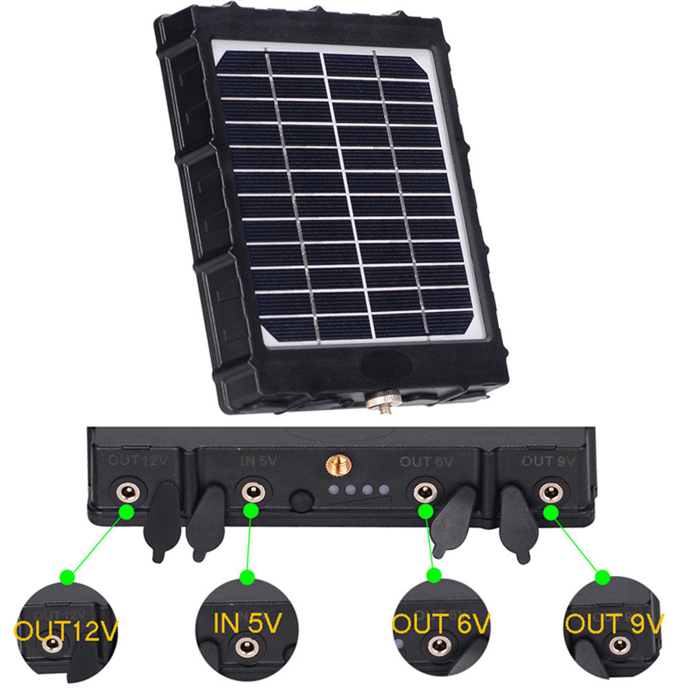 Panneau Solaire 3W avec Batterie 10000mAh – Pour Caméras 2G/3G/4G