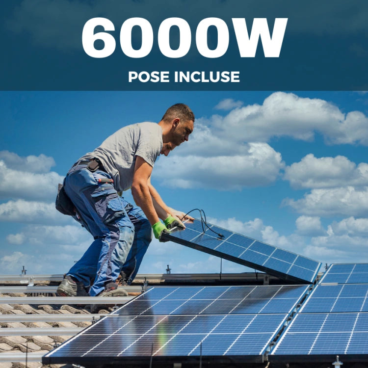 Kit Solaire 6kWc Full Black avec Installation RGE incluse + démarches administratives