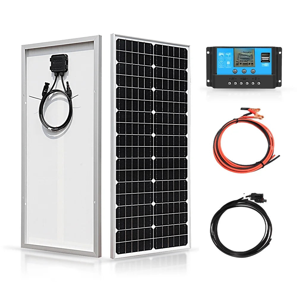 Panneau Solaire Rigide 50W Monocristallin – Module PV Haute Efficacité pour Camping, Maison, Toit de Voiture