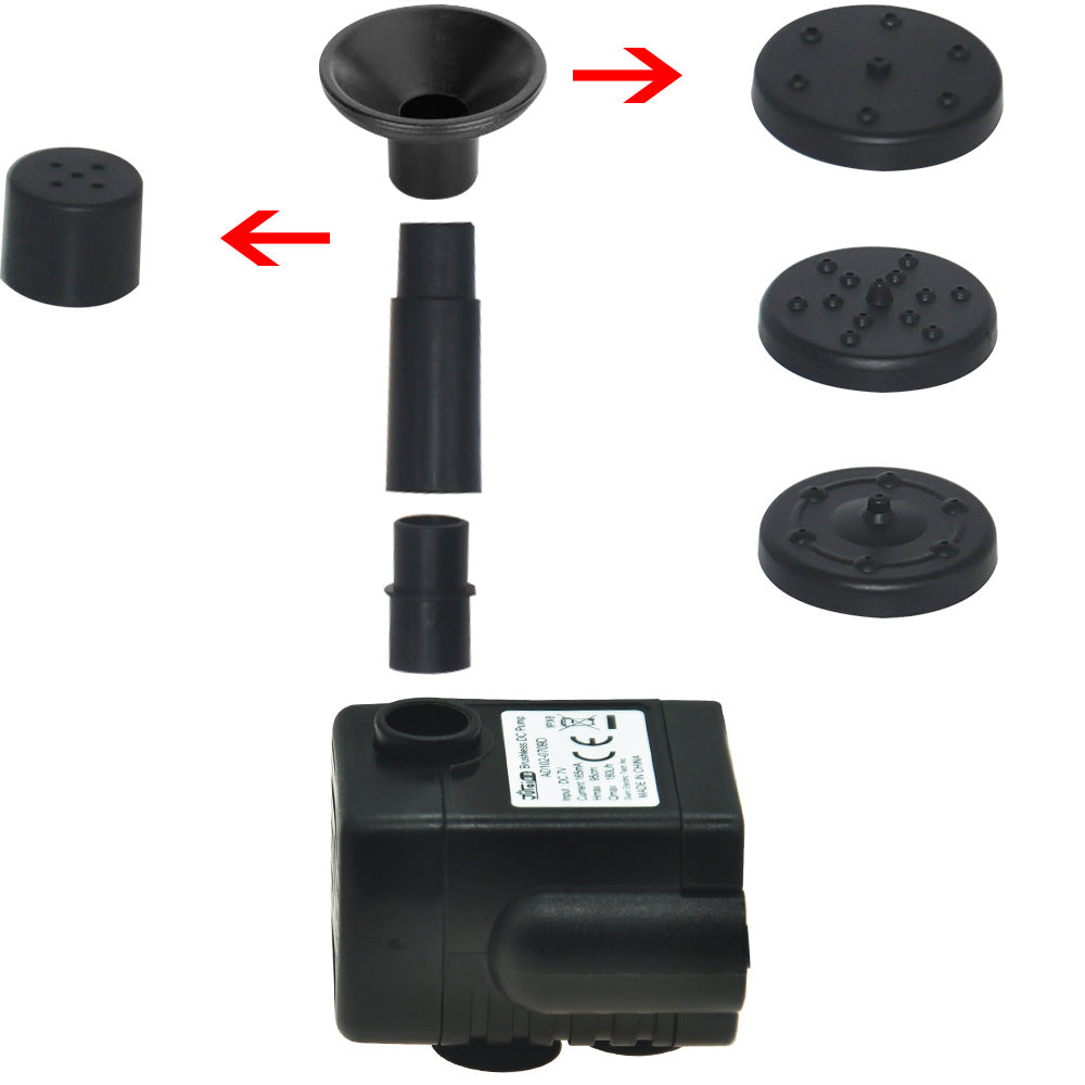Fontaine Solaire Flottante – Panneau 7V 1.2W pour Jardin, Bassin ou Piscine