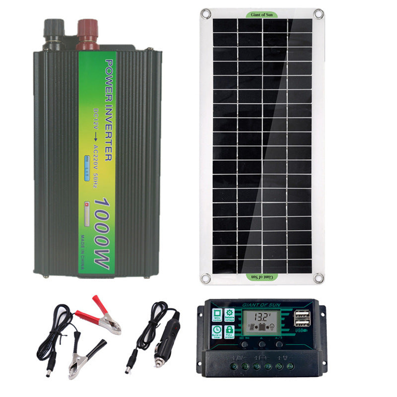 Panneau Solaire 1000W USB 12V – Étanche IP67, Haute Rendement, Plug & Play