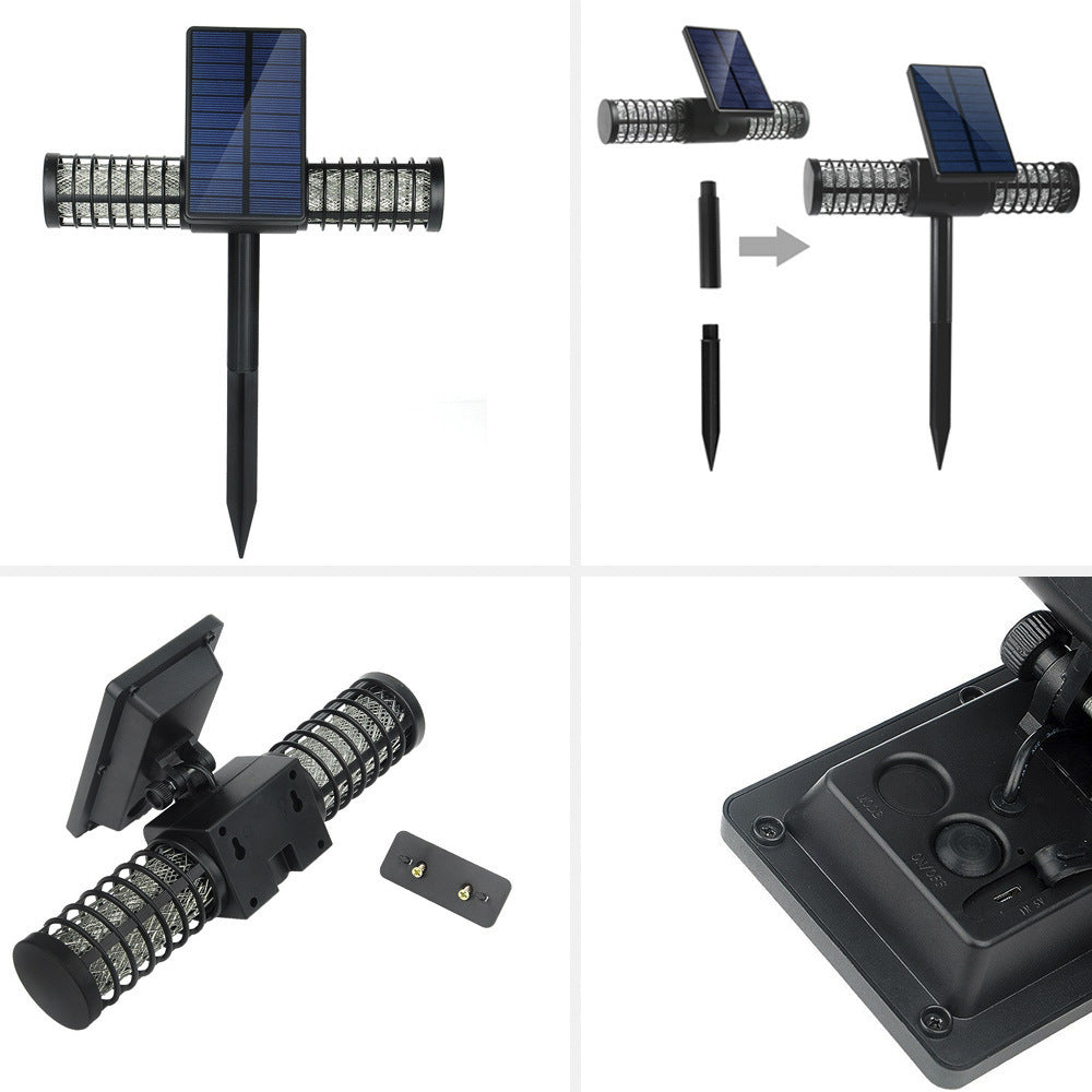 Lampe Anti-Moustiques Solaire UV Extérieure – Modèle Villa – Silencieuse et Écologique