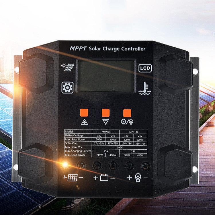 Régulateur de Charge Solaire – Contrôleur de Panneau Solaire avec Protection Multiple (12V/24V)