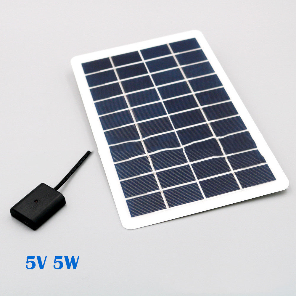 Chargeur Solaire Portable 7.5W – Cellule Polycristalline pour Téléphone, USB & Appareils Nomades