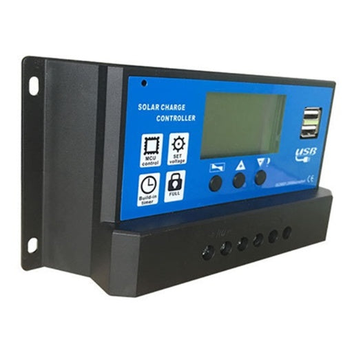 Régulateur Solaire PWM 12V/24V – USB 5V, 10A à 60A | Contrôleur de Charge Photovoltaïque Intelligent