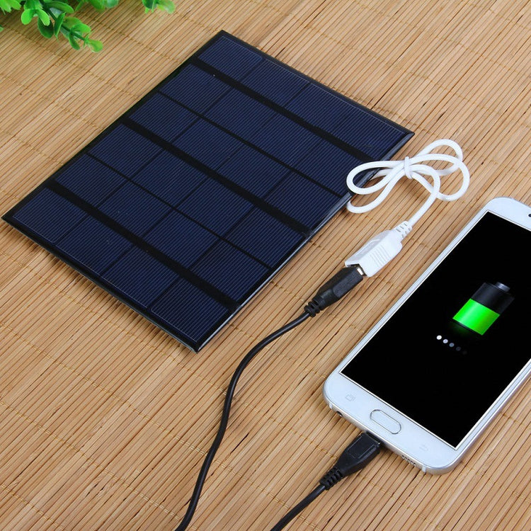 Chargeur Solaire 6V 3.5W – USB Universel pour Téléphone, MP3, Power Bank