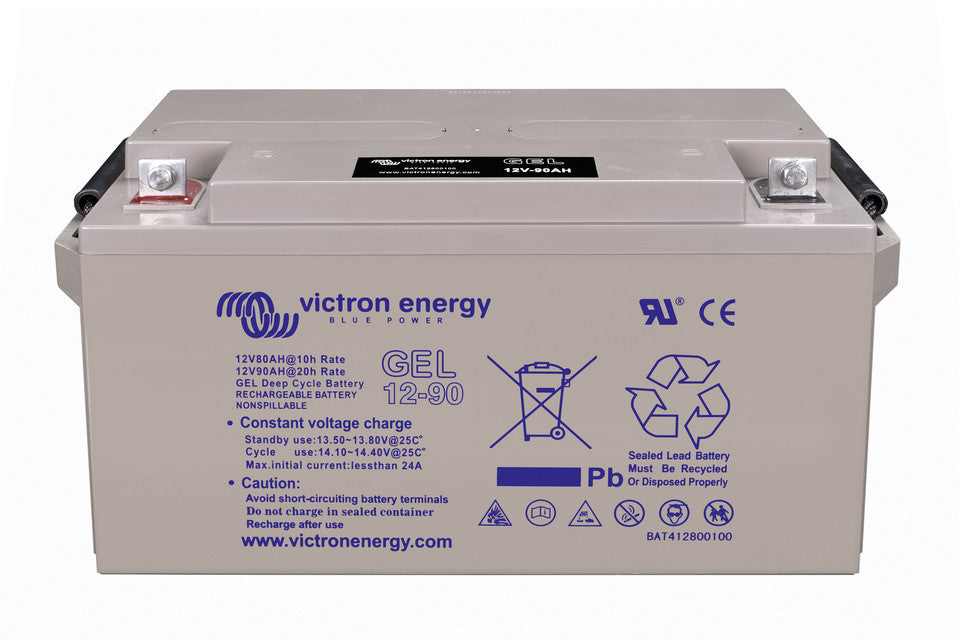 "Batterie GEL haute capacité 90Ah 12V - Idéale pour camping-car, bateau et système solaire"