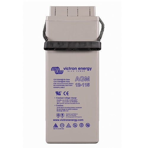 "Batterie AGM pour télécommunication 12V - Capacité de 115 Ah - Haute performance et longue durée"
