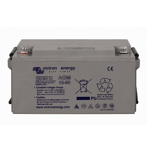 "Batterie AGM 12V de haute capacité - 90 Ah pour alimentation continue et durable"