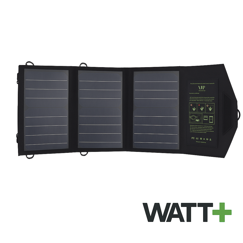 Chargeur Solaire Portable Pliable Étanche à Double Port USB 5V/2.1A – Haute Efficacité